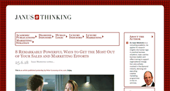 Desktop Screenshot of janusthinking.com
