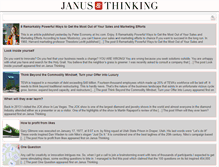 Tablet Screenshot of janusthinking.com